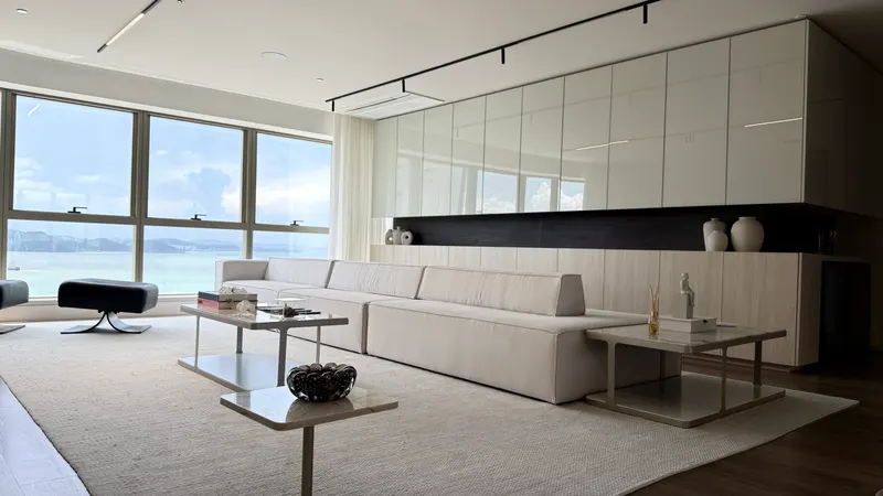 Living da unidade 2002, All Included, com vista para o mar